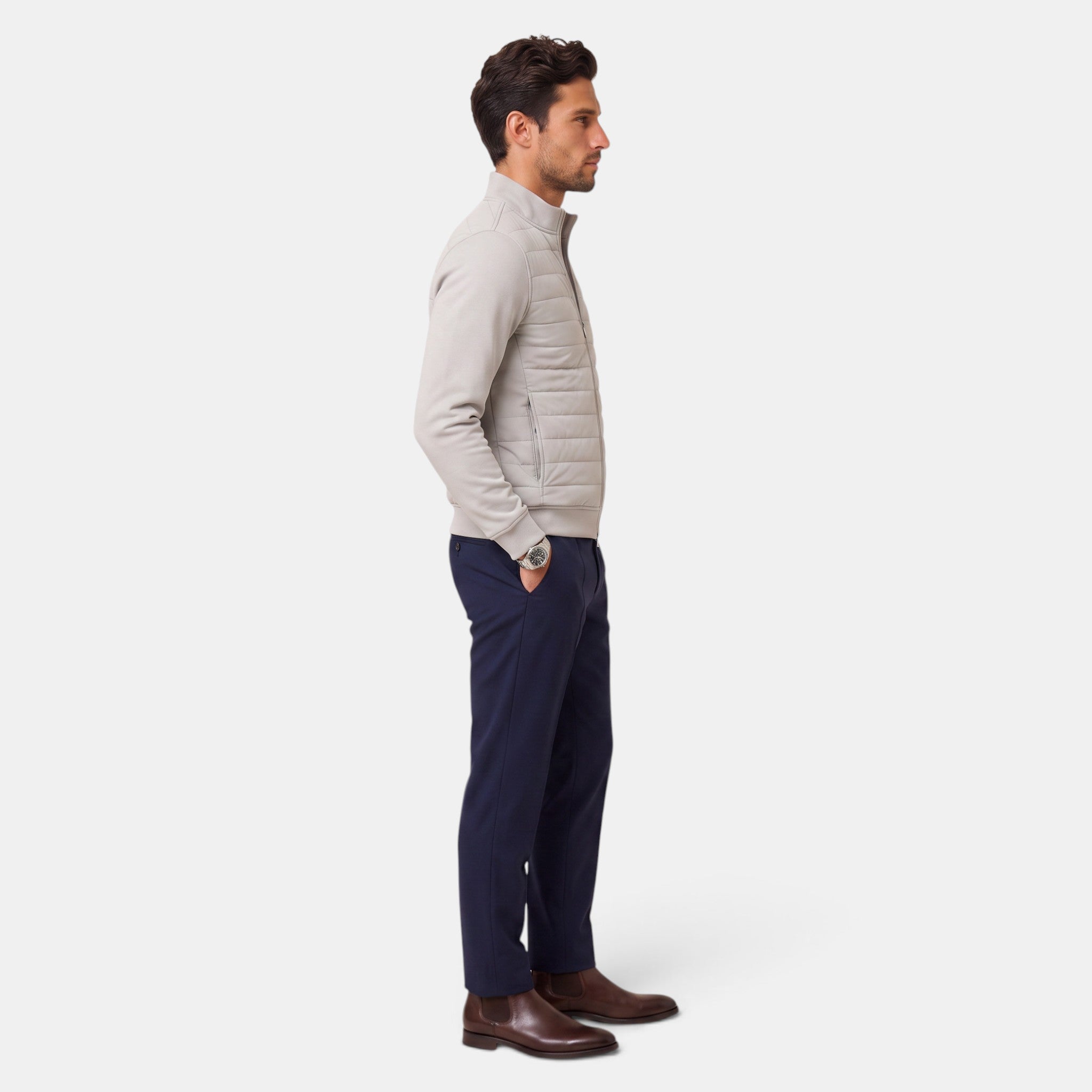 Chaqueta Acolchada Hombre Premium – Cálida, Ligera y Suave
