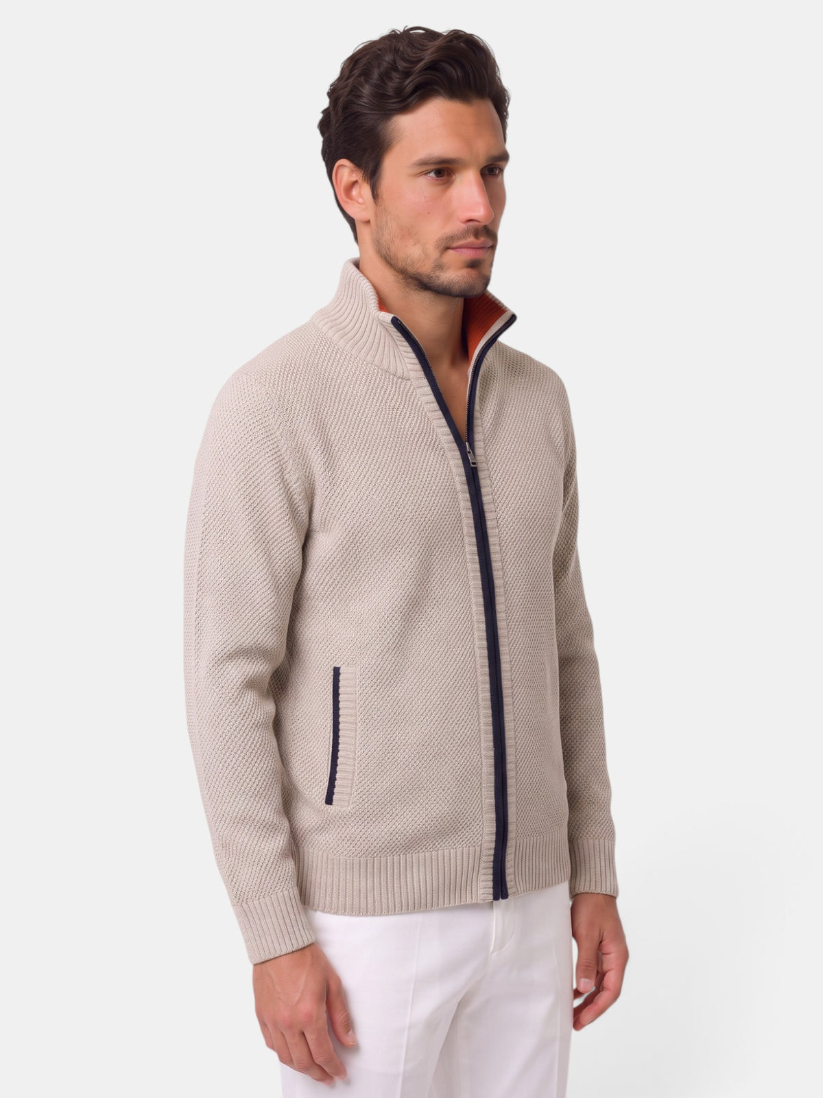 Men's Brushed Knit Winter Sweater