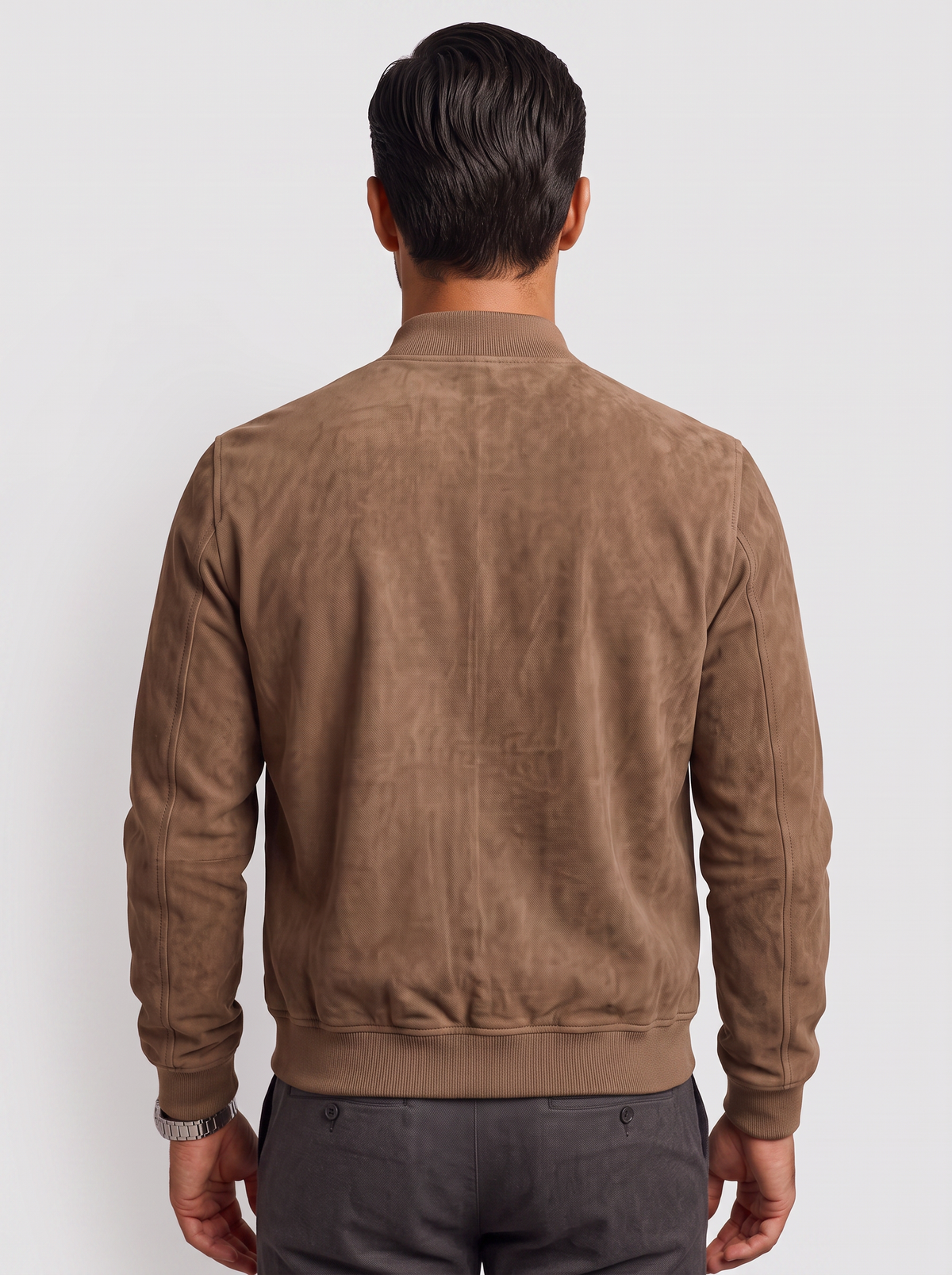 Chaqueta Bomber Hombre Premium – Bomber Efecto Ante Ligera