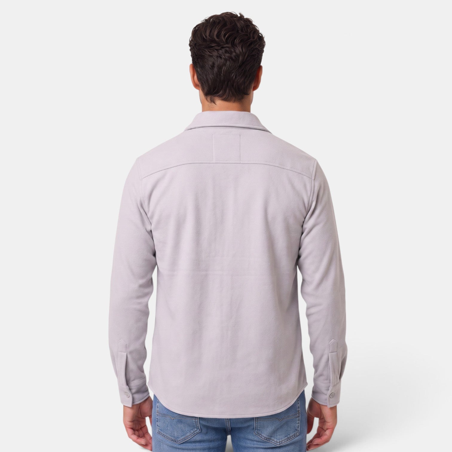 Sobrecamisa Hombre Algodón Premium Casual Manga Larga Holgada