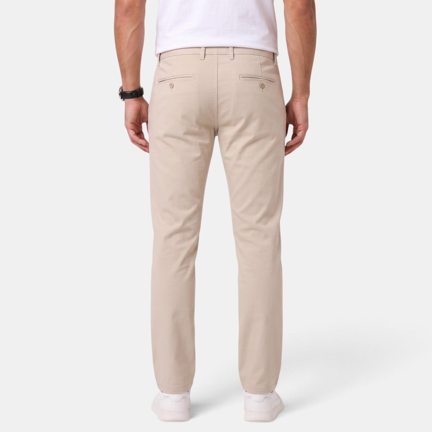 Pantalón Hombre Slim Fit Elástico Corte Recto Casual Elegante