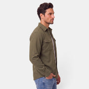 Sobrecamisa Hombre Algodón Premium Casual Manga Larga Holgada