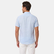 Camisa de Lino Hombre Premium – Manga Corta Transpirable