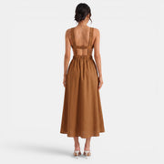 Women's Linen Summer Midi Dress