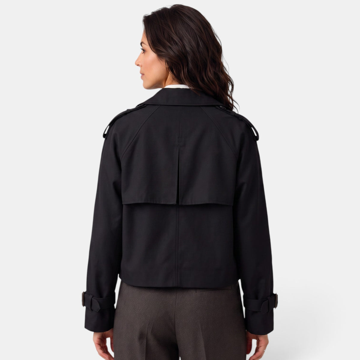 Lightweight Women's Double-Breasted Trench Coat