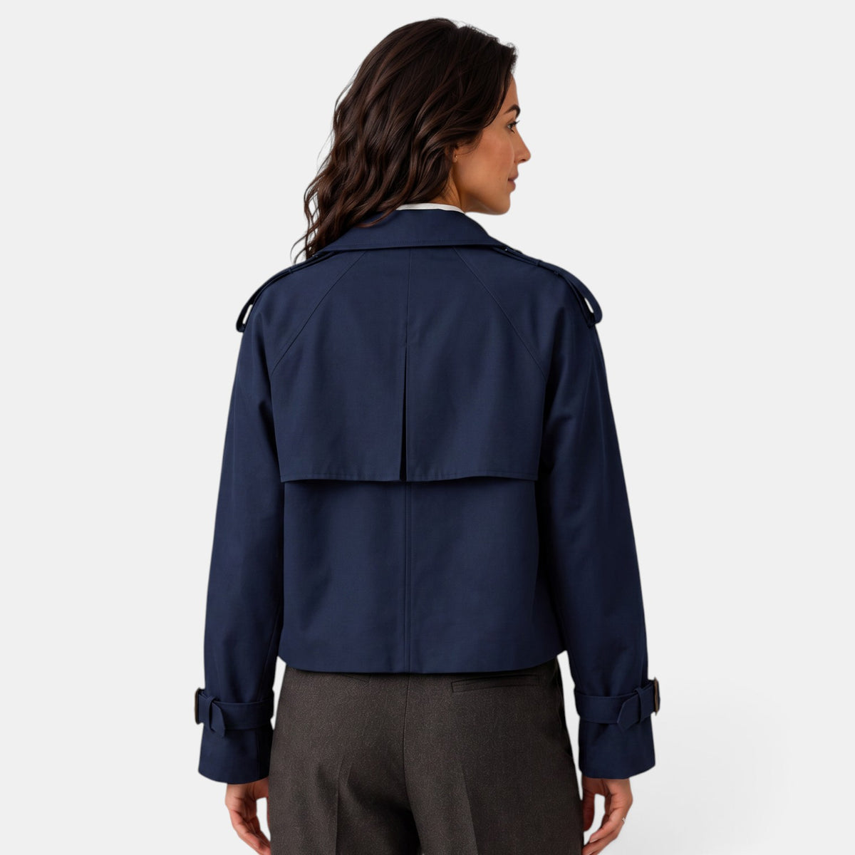 Lightweight Women's Double-Breasted Trench Coat