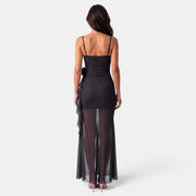 Women's Long Mesh Strap Dress