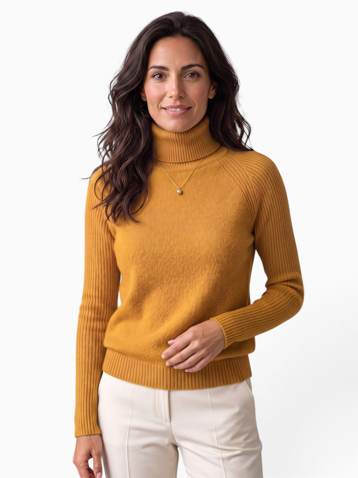 Suéter Mujer Cuello Alto Cashmere