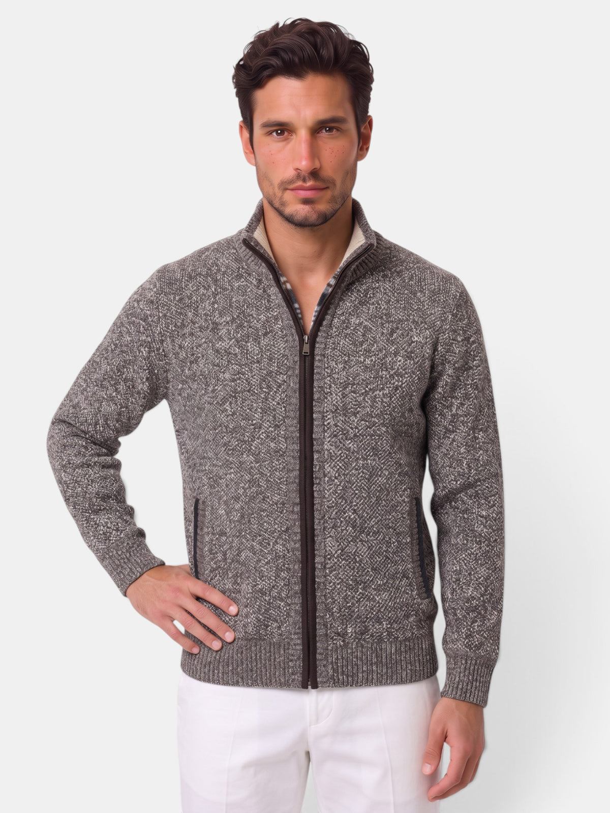Suéter Hombre Punto Afelpado Invierno
