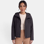 Women's Short Trench Coat with Hood Mid-Season Jacket