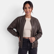 Women's Faux Leather Biker Jacket