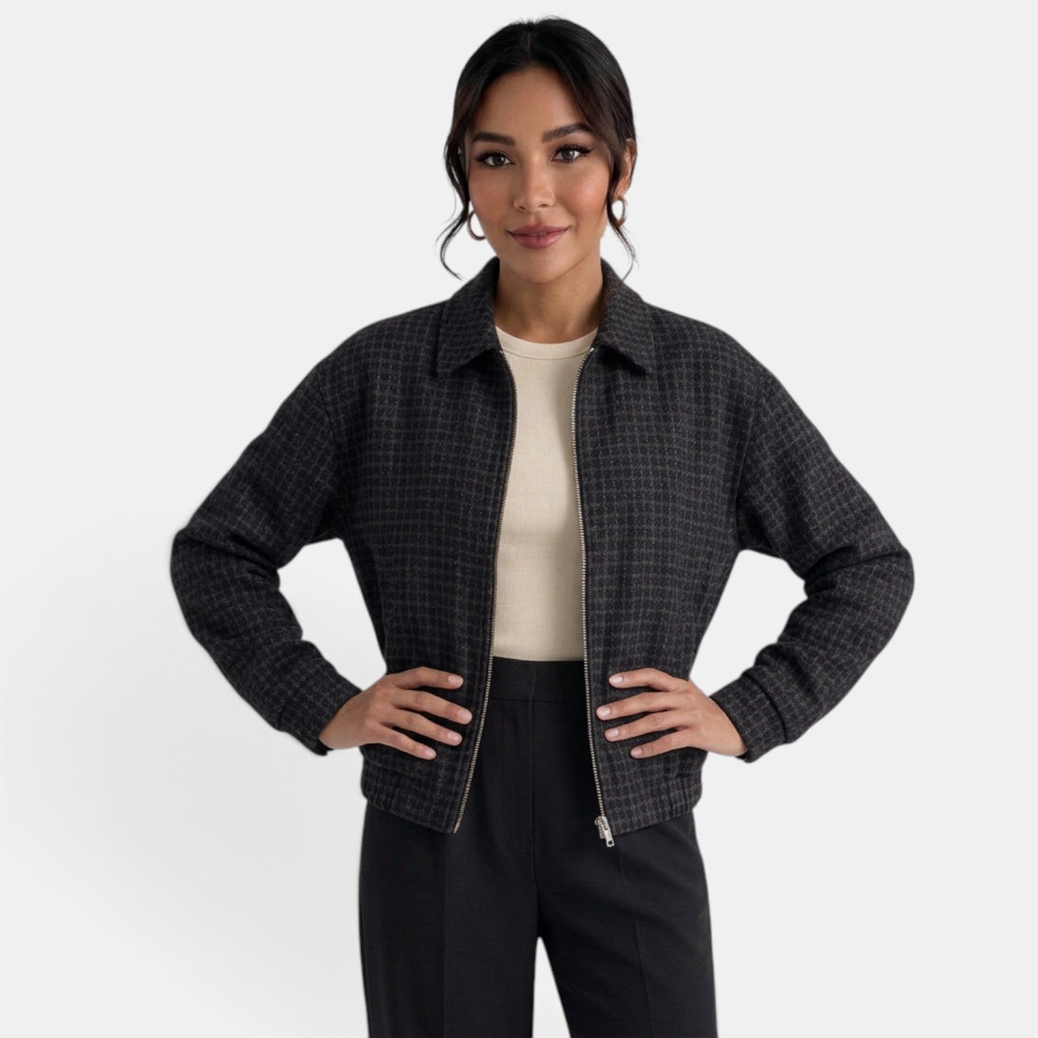 Women's Reversible Retro Plaid Jacket