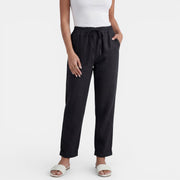 Women's High-Waisted Linen Pants