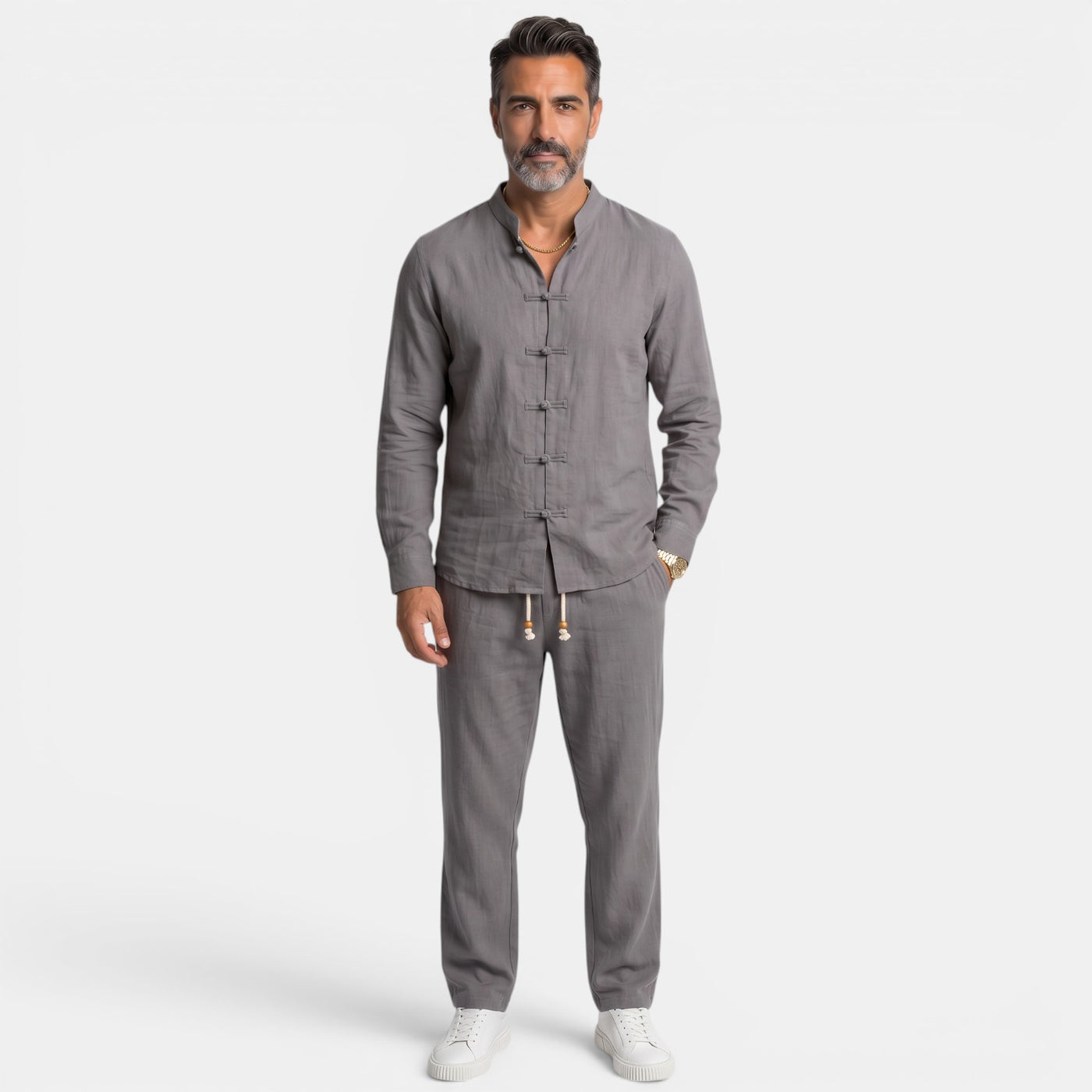Men's Cotton and Linen Style Set