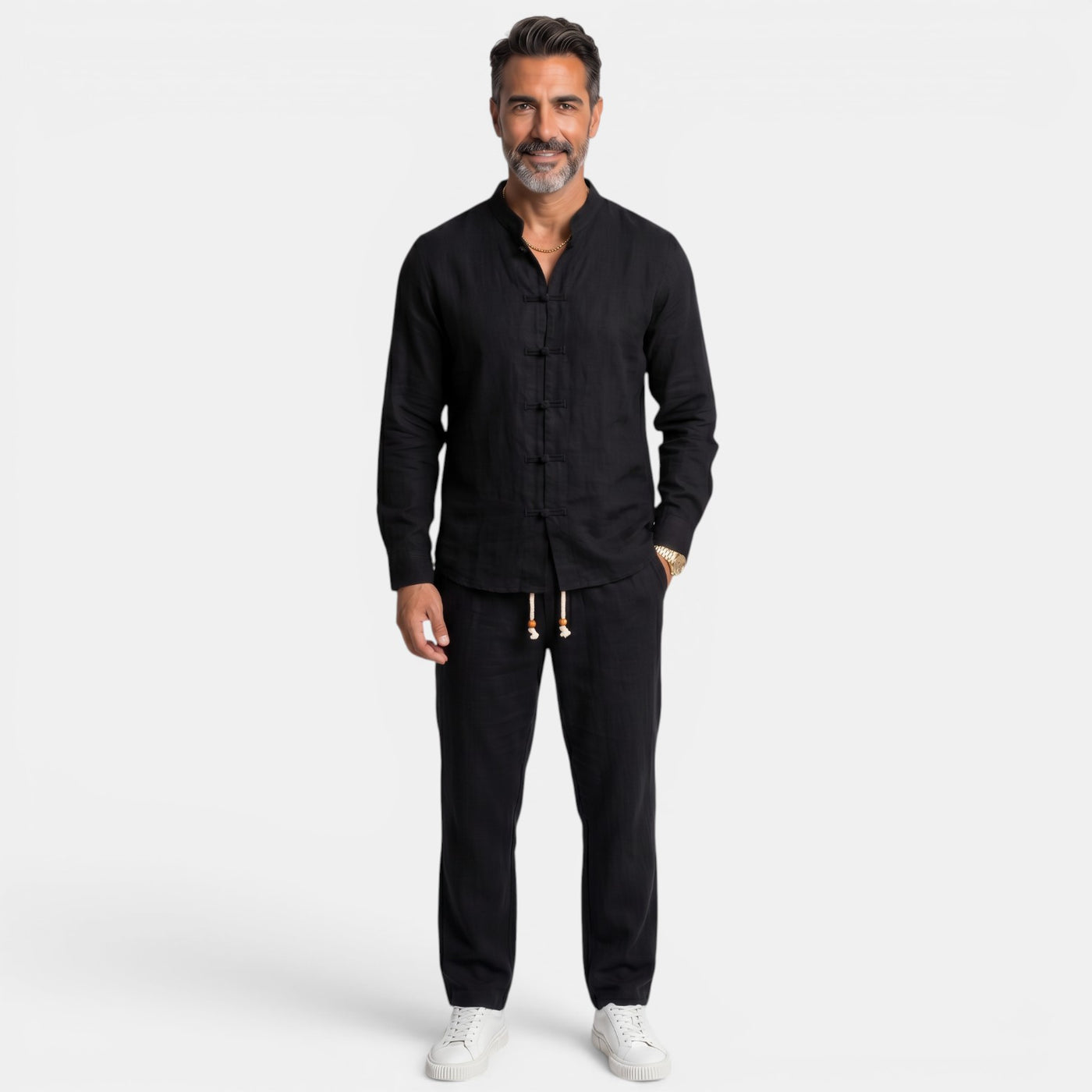 Men's Cotton and Linen Style Set
