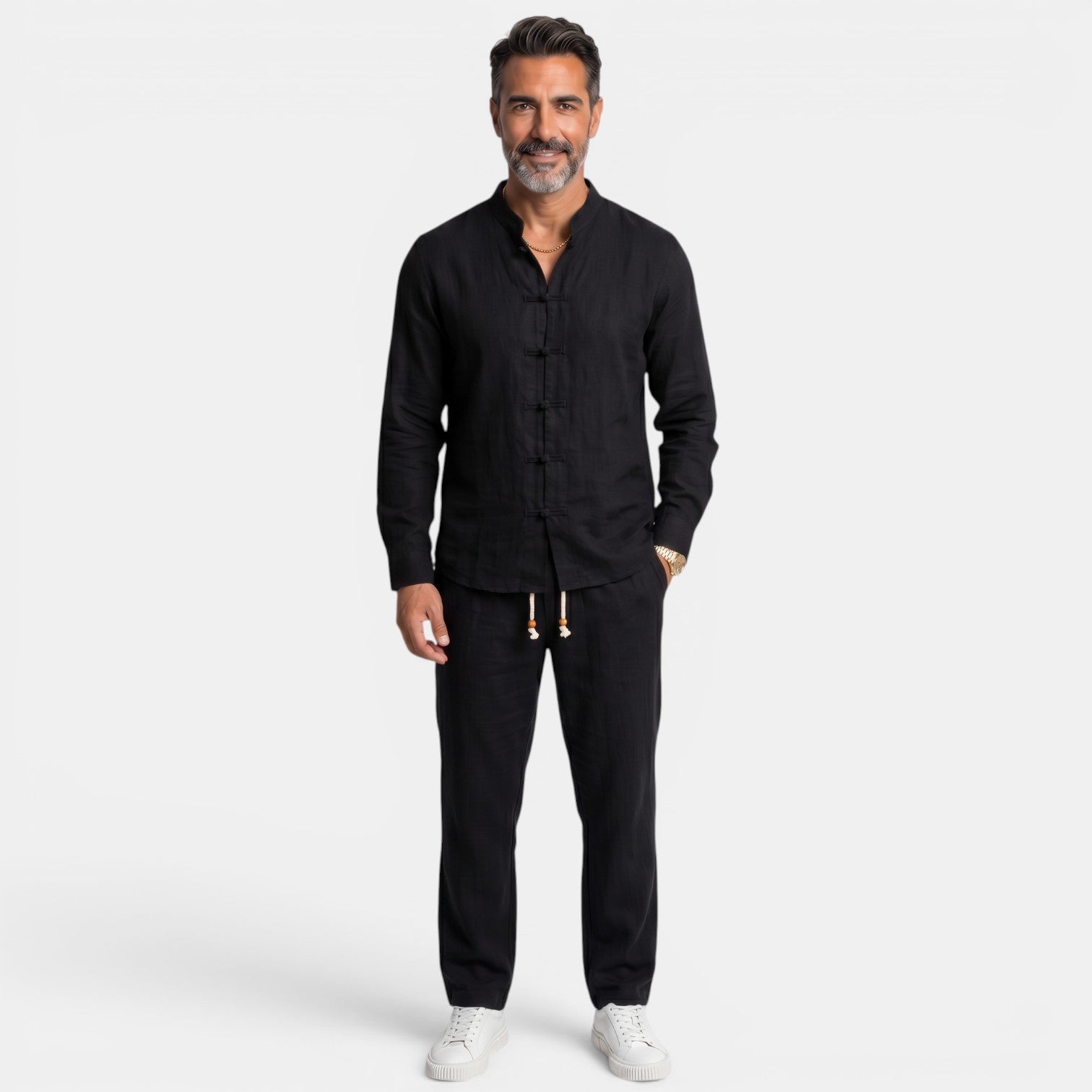 Men's Cotton and Linen Style Set
