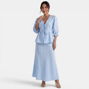 Conjunto Elegante Falda Maxi Verano