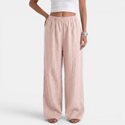 Women's Wide Leg Linen Cotton Summer Pants