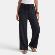 Women's Straight Linen Summer Trousers