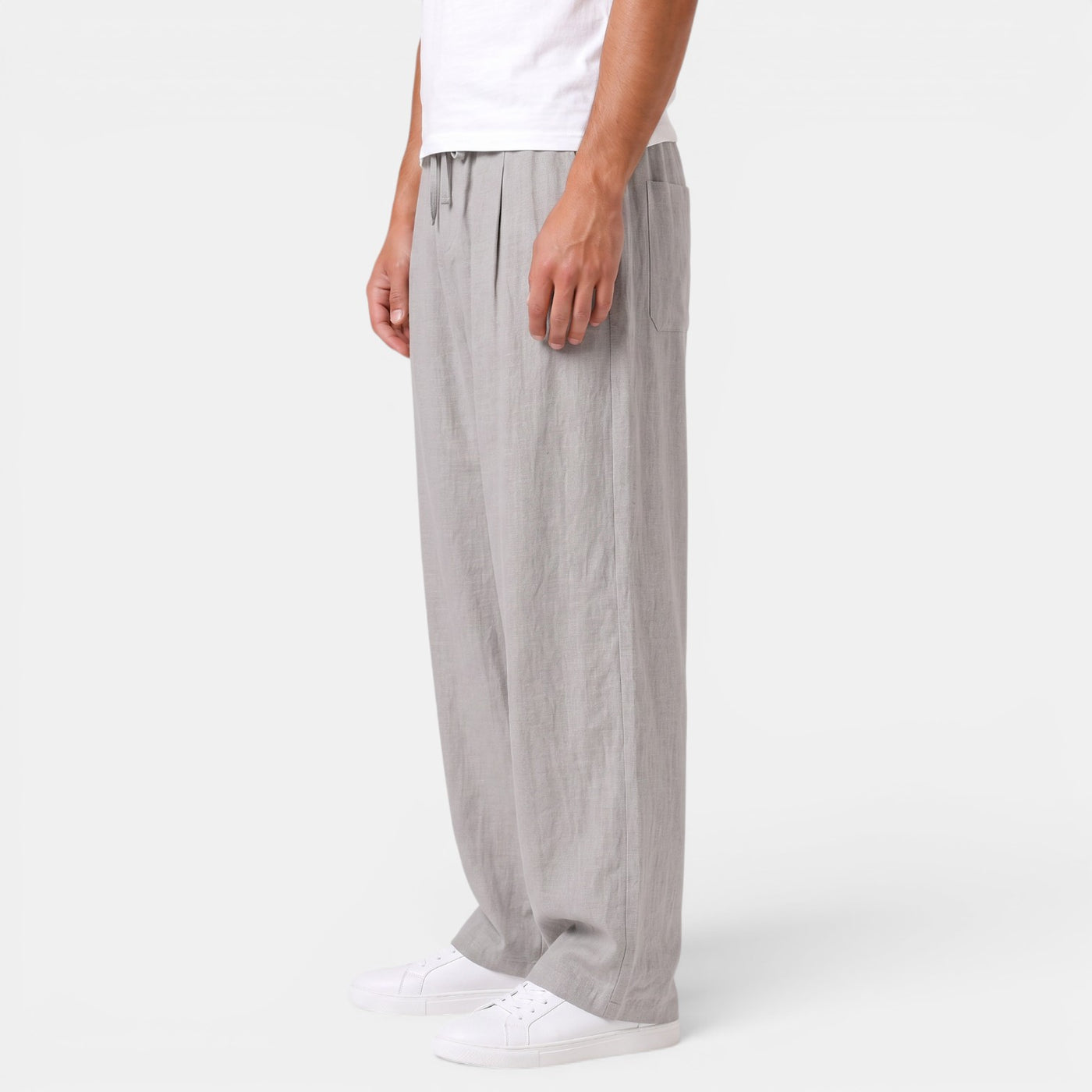 Pantalón Recto Hombre Lino