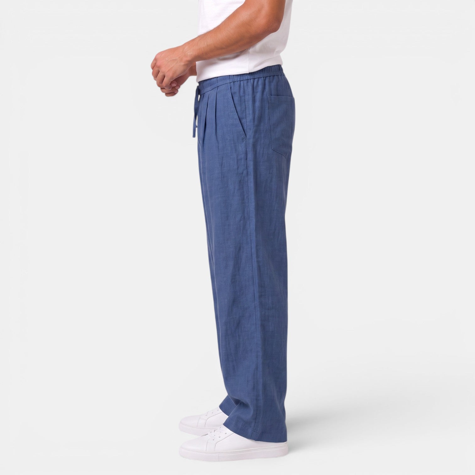 Pantalón Recto Hombre Lino
