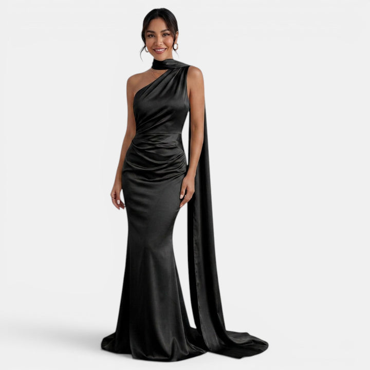 Vestido Largo Mujer Halter Elegante