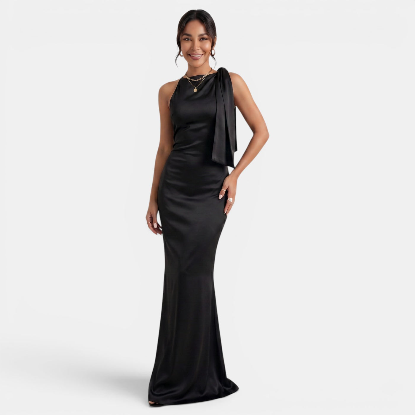 Vestido Largo Mujer Un Hombro