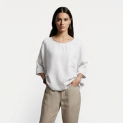 Women's Oversized Cotton Linen Loose T-Shirt