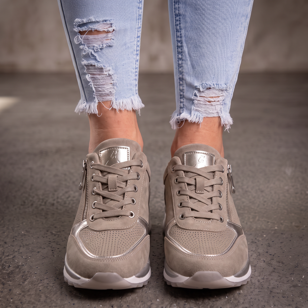 Women's Orthopedic Shining Platform Shoes