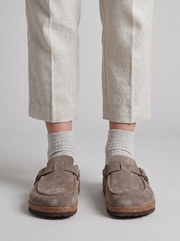 Unisex Premium Suede Effect Clogs – Cork Footbed and Adjustable Buckle