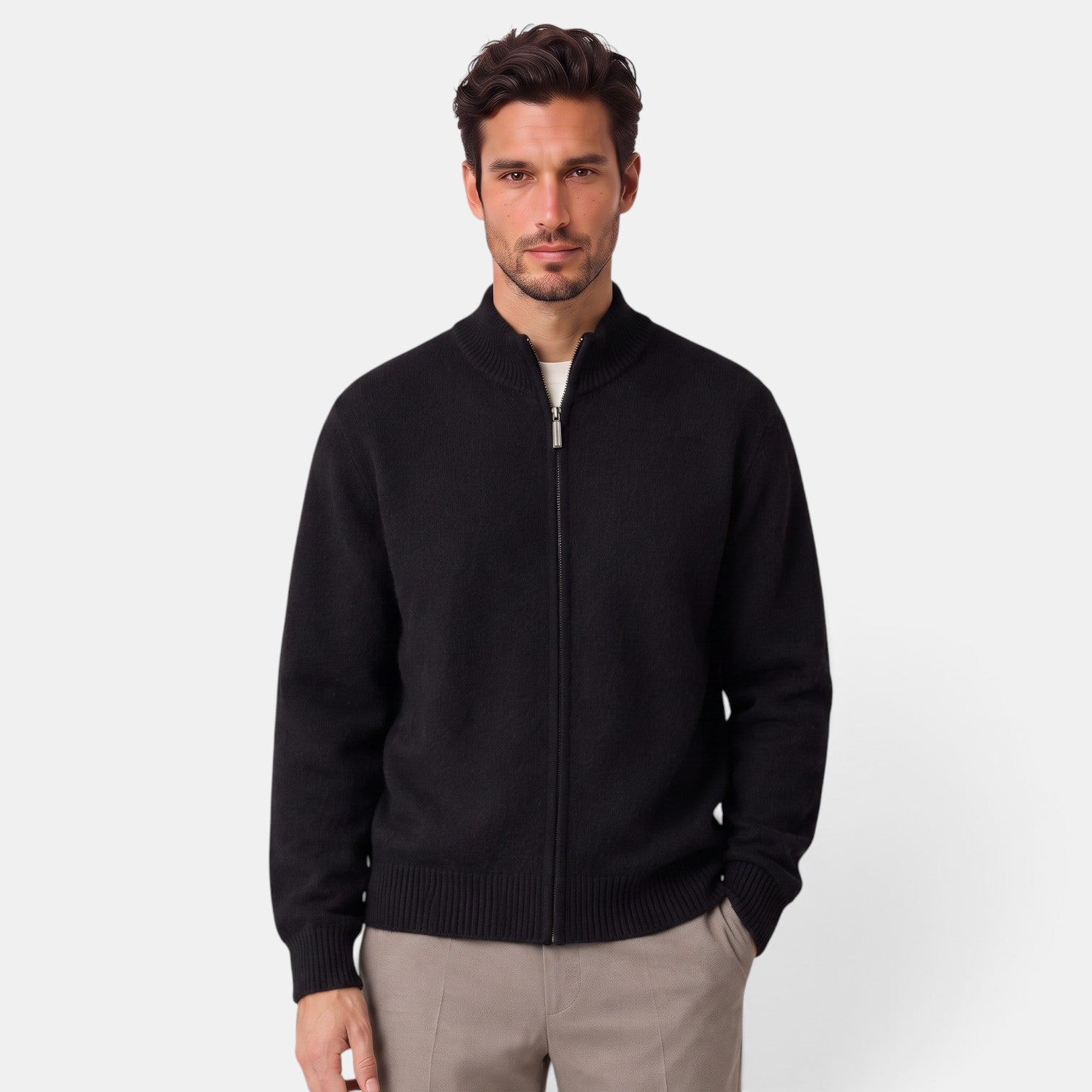 Chaqueta Merino Hombre Cremallera