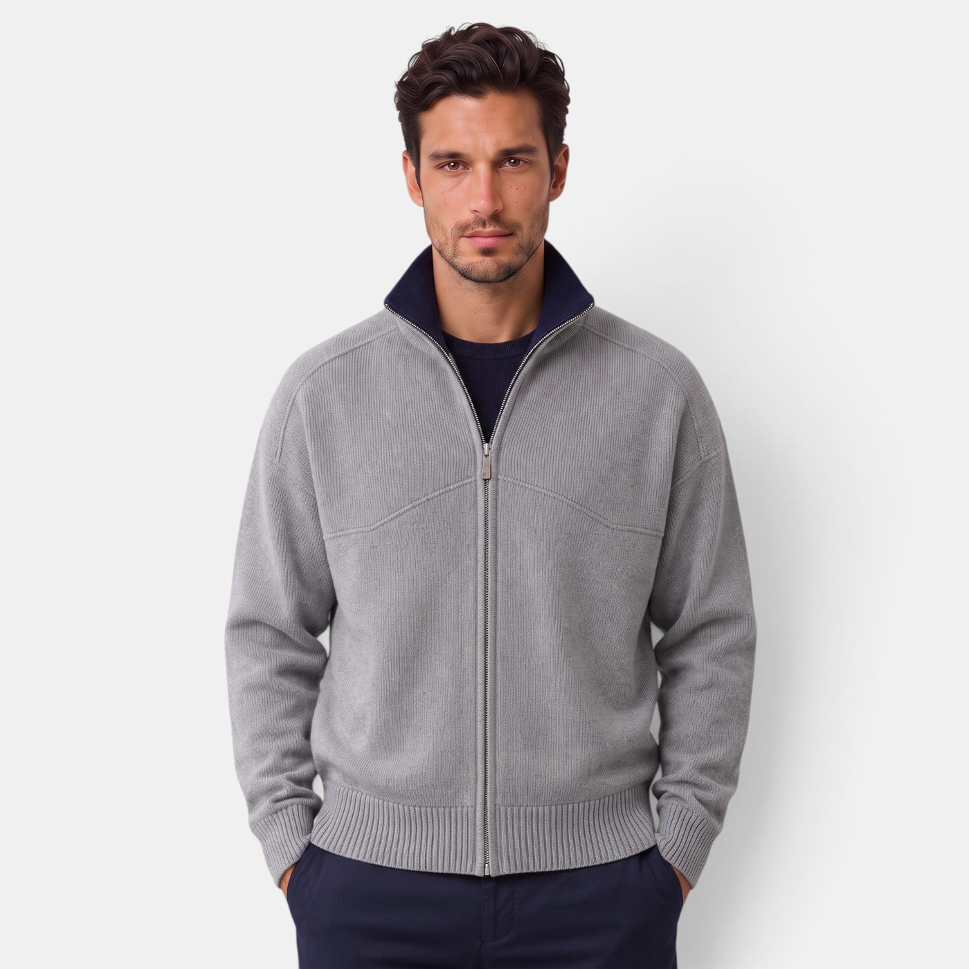 Chaqueta Punto Hombre Cremallera