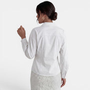 Blusa Encaje Lazo Mujer