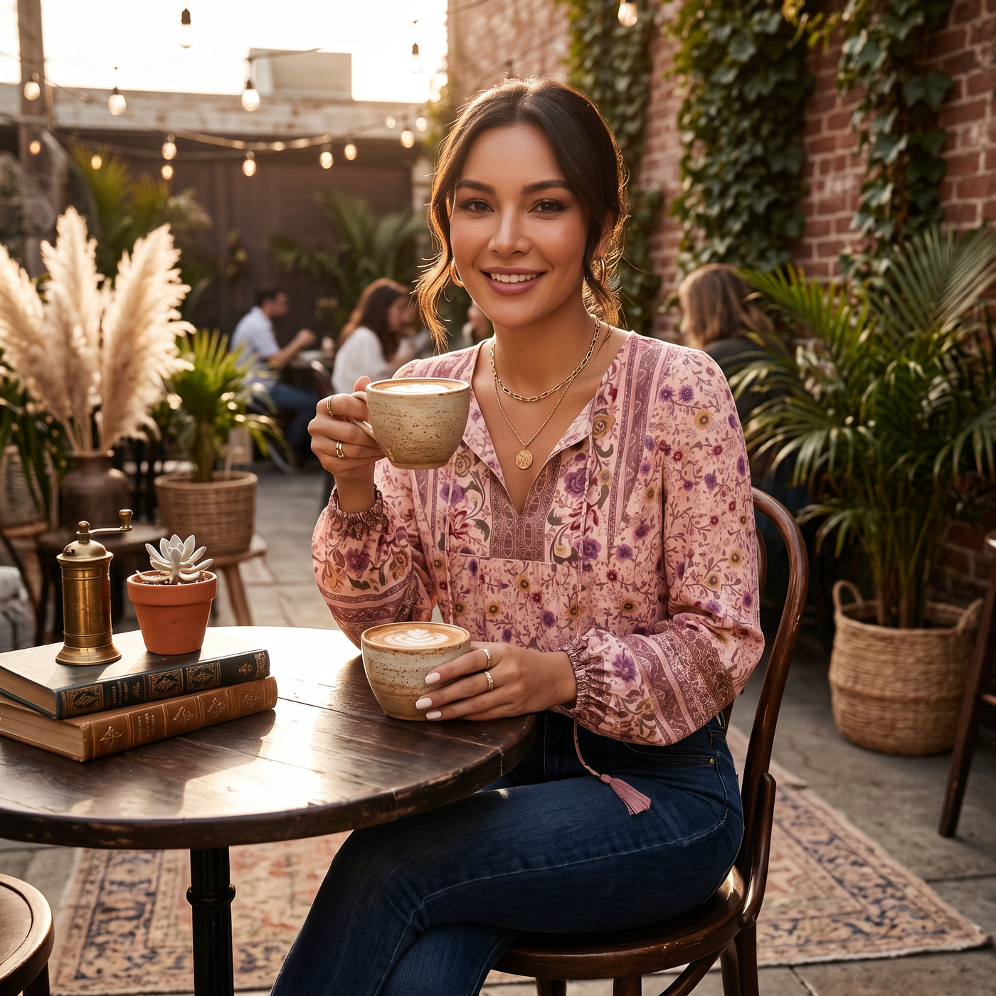 Blusa Rosa Mujer Verano Estampada