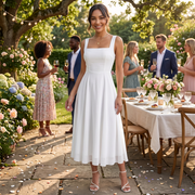Vestido Midi Verano Elegante Mujer