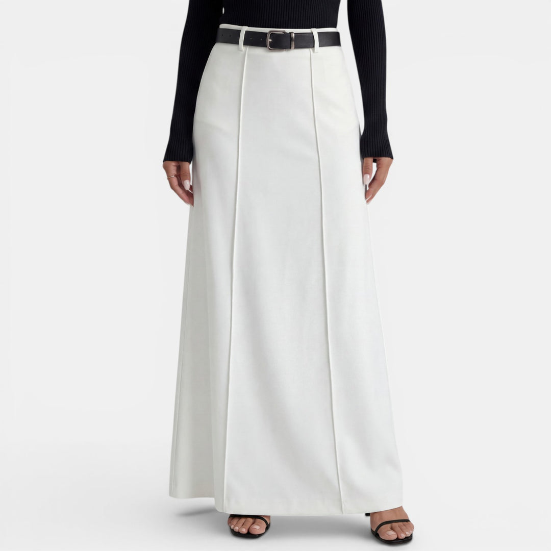 Falda Larga Blanca Verano