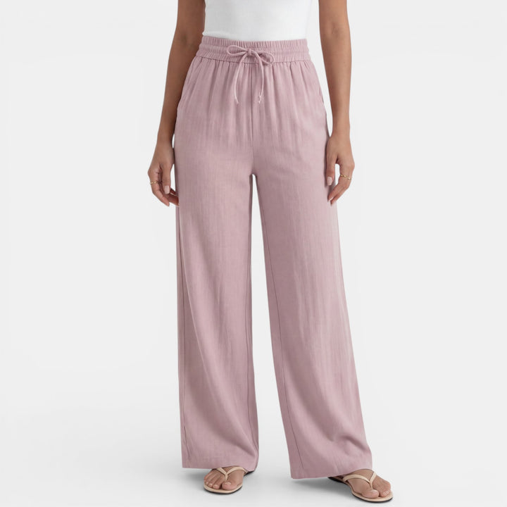 Pantalón Lino Mujer Ancho