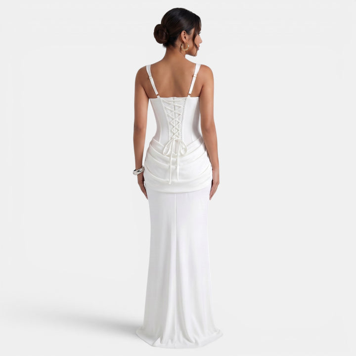 Vestido Maxi Corsé Mujer Elegante