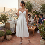 Vestido Midi Mujer Elegante