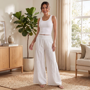 Women's Wide Linen Trousers