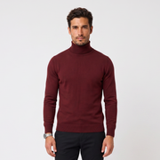Suéter de Cuello Alto para Hombre de Algodón Premium