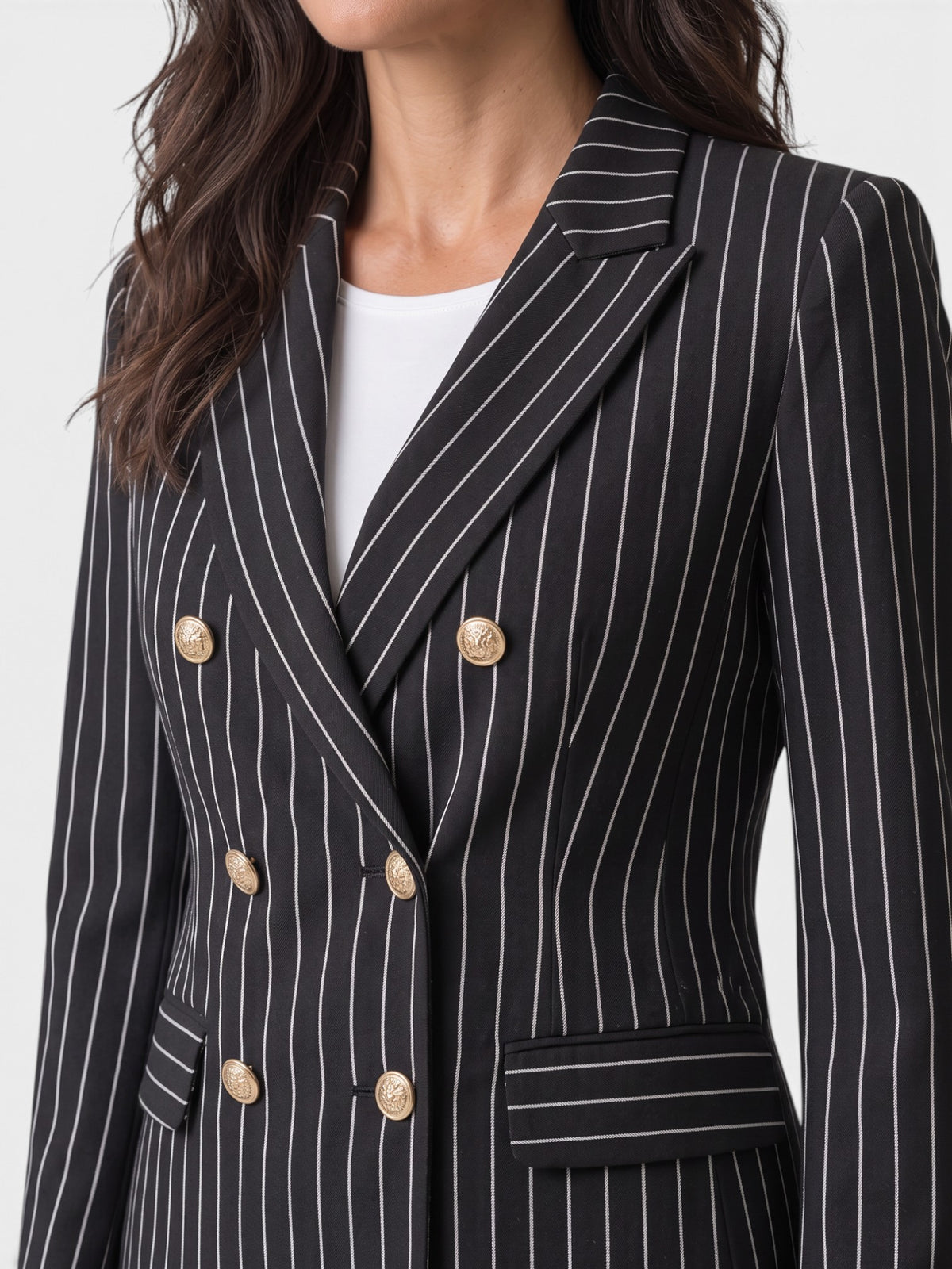Women's Pinstripe Blazer