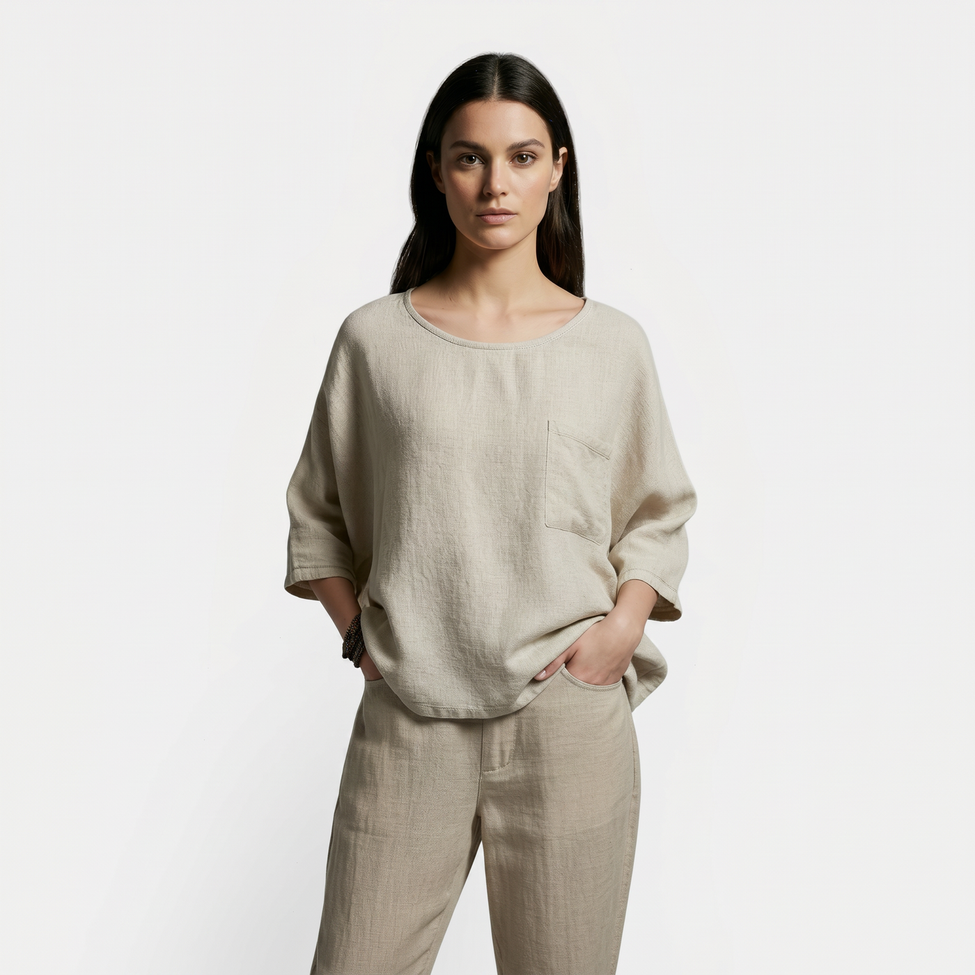 Women's Oversized Cotton Linen Loose T-Shirt