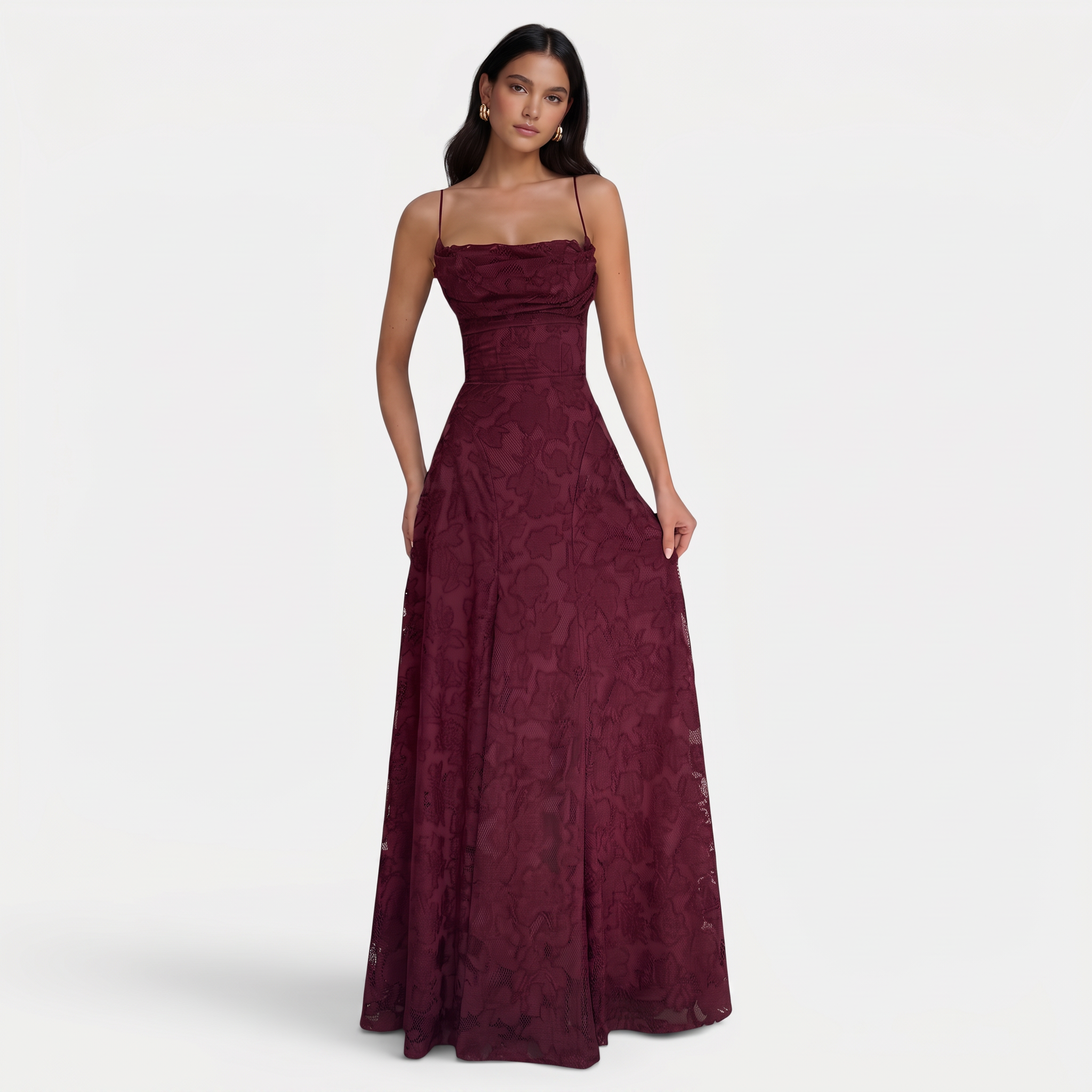 Vestido Mujer Ajustado Sin Espalda con Lazos
