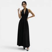 Women's Summer Lace Halter Maxi Dress