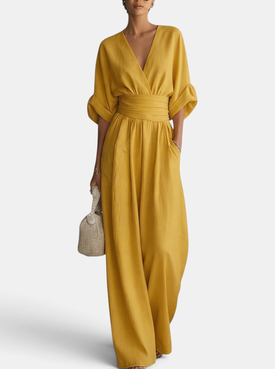 Mono Elegante Mujer Premium – Mono Largo con Escote en V