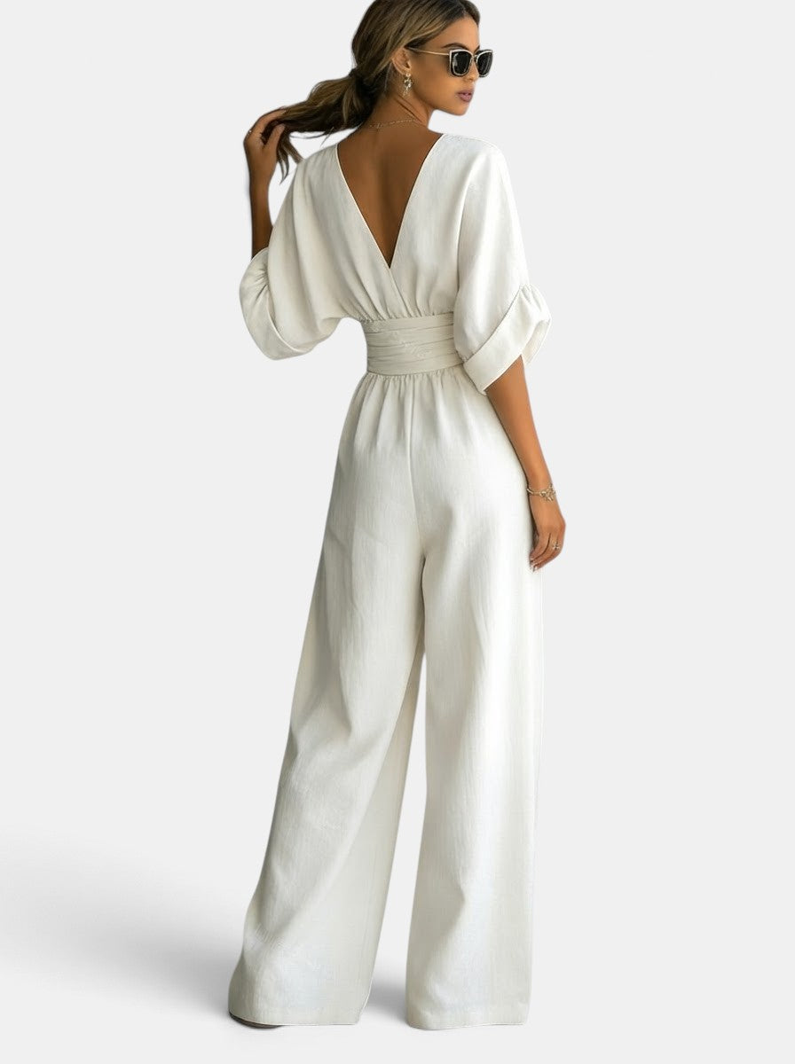 Mono Elegante Mujer Premium – Mono Largo con Escote en V