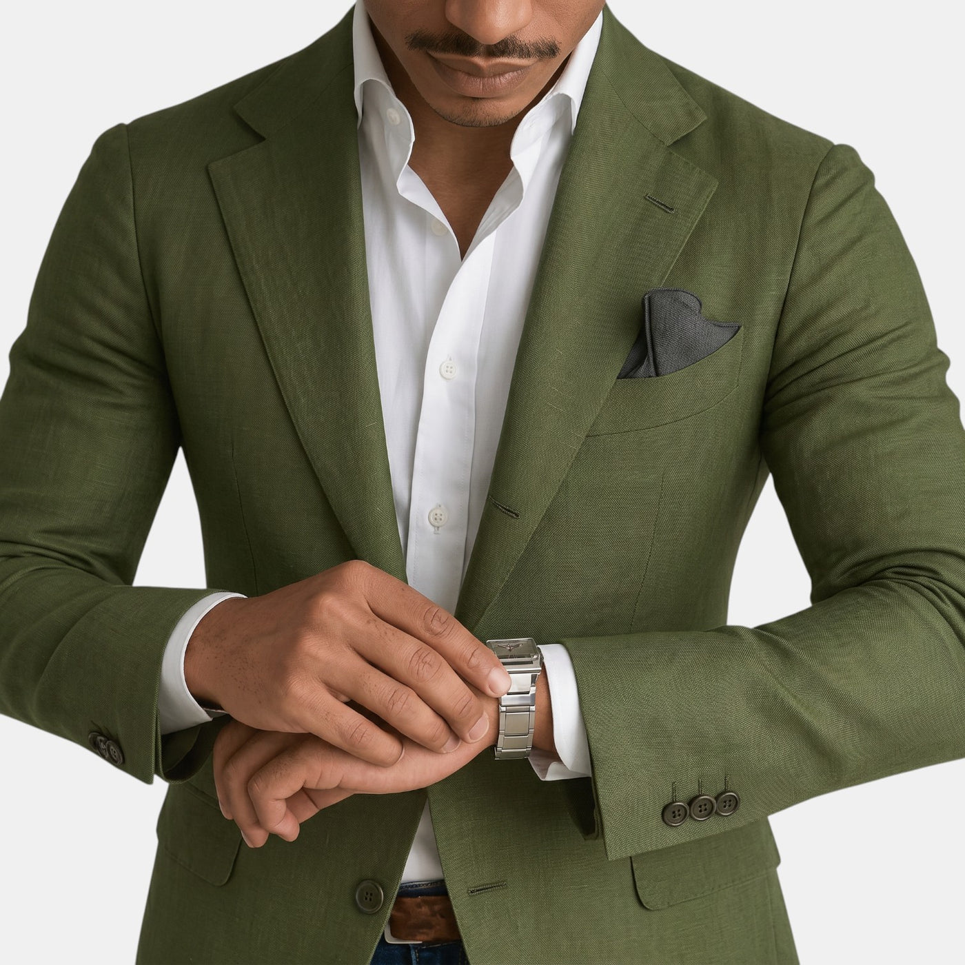 Men's Premium Slim Fit Blazer - Lightweight Elegant Jacket with Classic Lapel