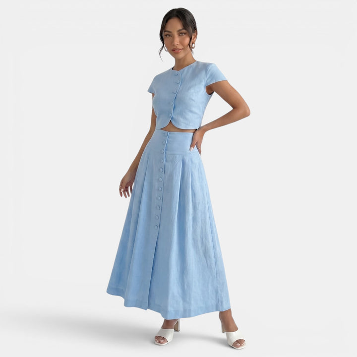 Vestido Maxi Elegante Dos Piezas