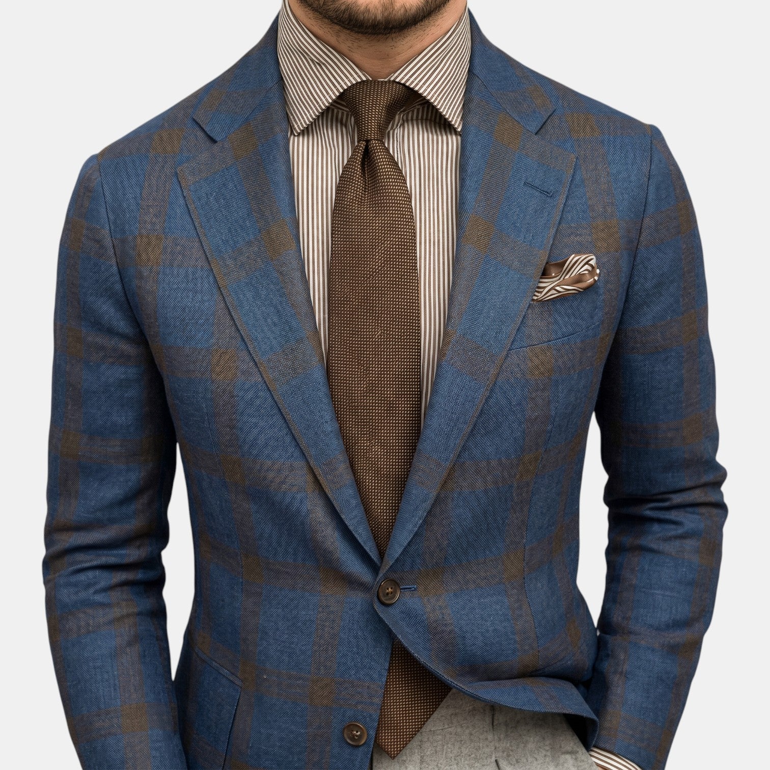 Men's Premium Slim Fit Blazer - Lightweight Elegant Jacket with Classic Lapel